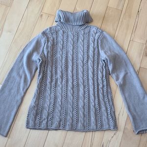 Taupe turtle neck Calvin Klein sweater
